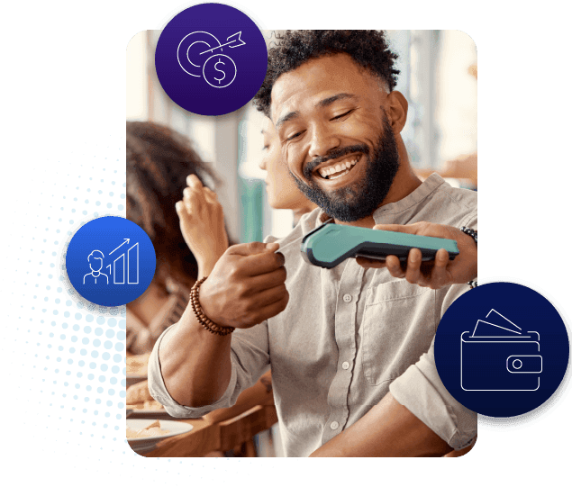 Credit union member making a secure and convenient digital payment